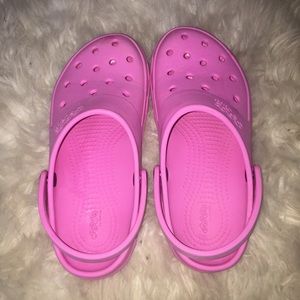 Pink Crocs